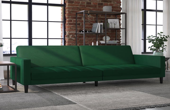 Liam Futon Couch Green Velvet?width=719&height=464&fit=crop&auto=webp