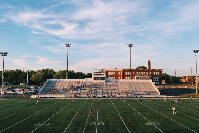 American football stadium with people
