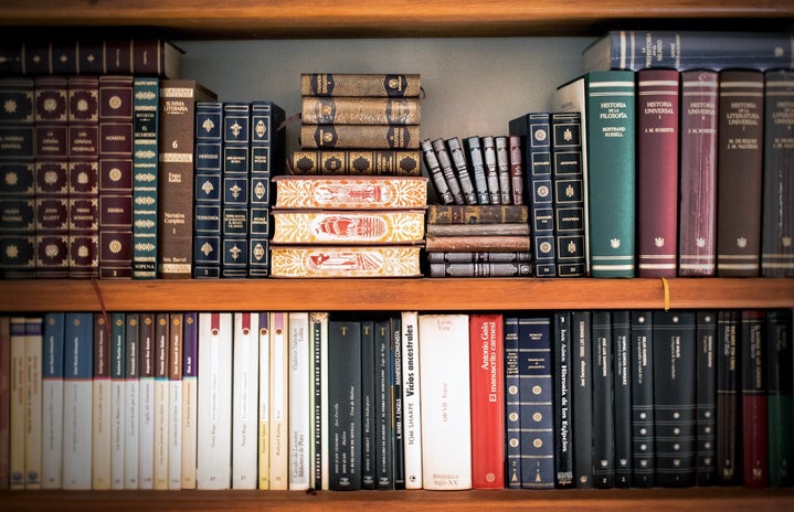 bookshelf filled with books