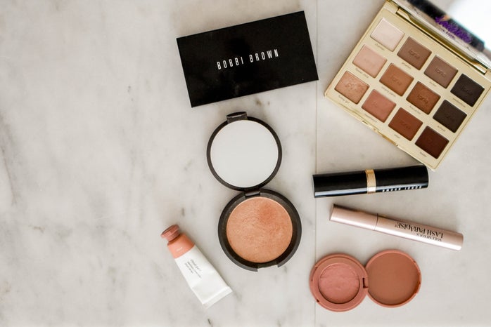 Bobbi Brown make-up on a marble table