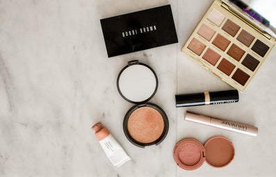 Bobbi Brown make-up on a marble table