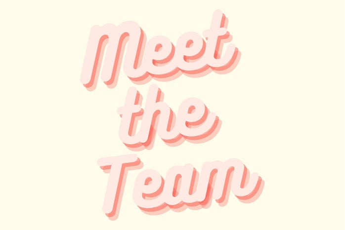 Graphic saying meet the team