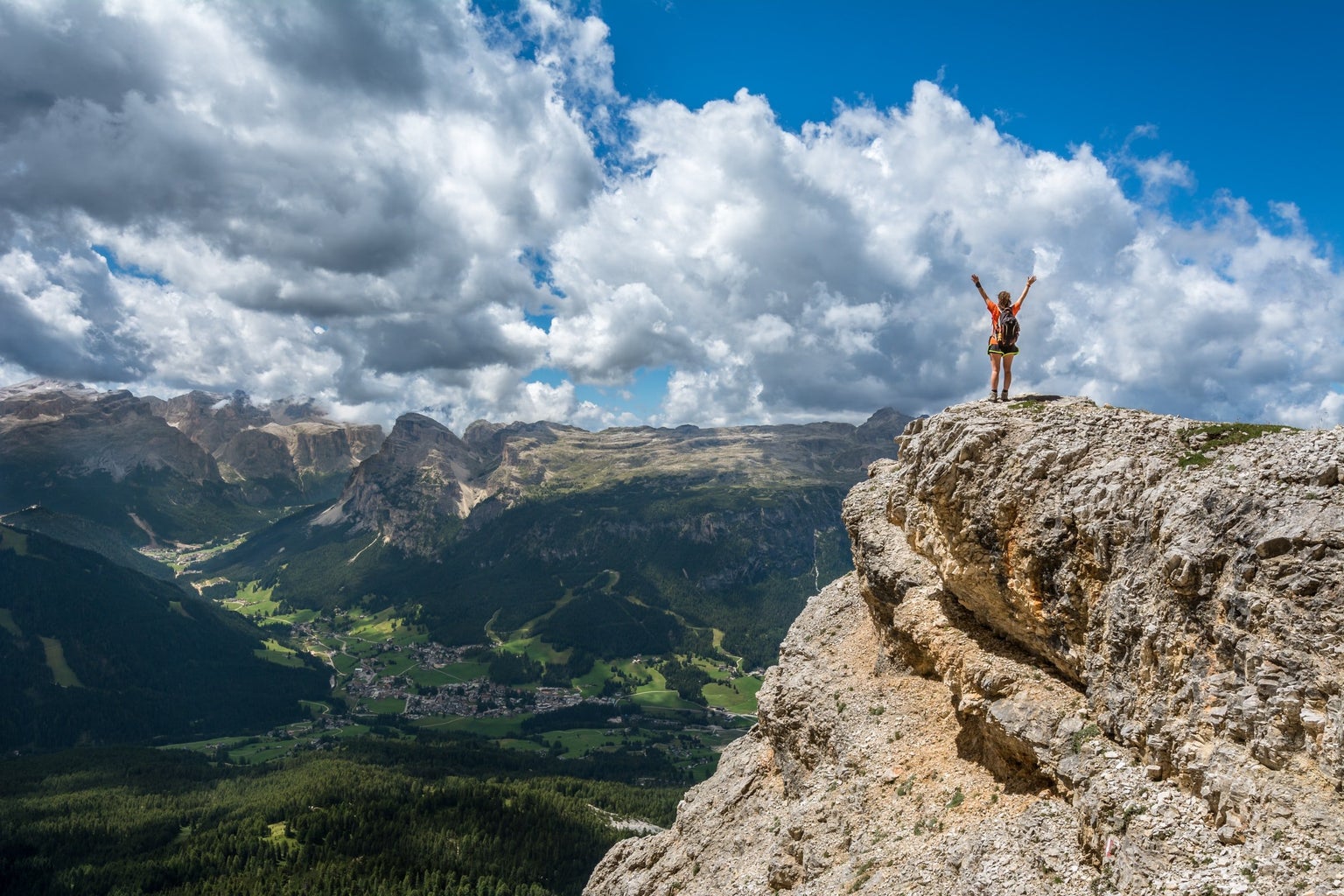 person hiking