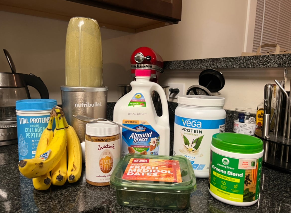 Smoothie ingredients blender