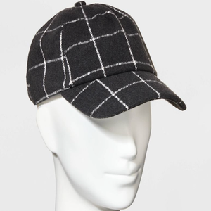 plaid baseball cap winter hat ideas