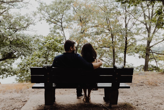 Couple talking on park bench by Unsplash?width=698&height=466&fit=crop&auto=webp