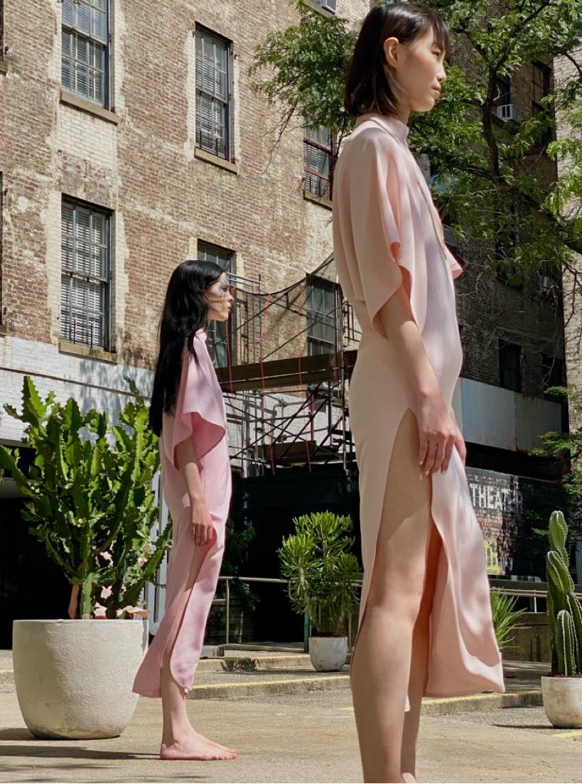 Models display Rodarte\'s designs at New York Fashion Week 2021