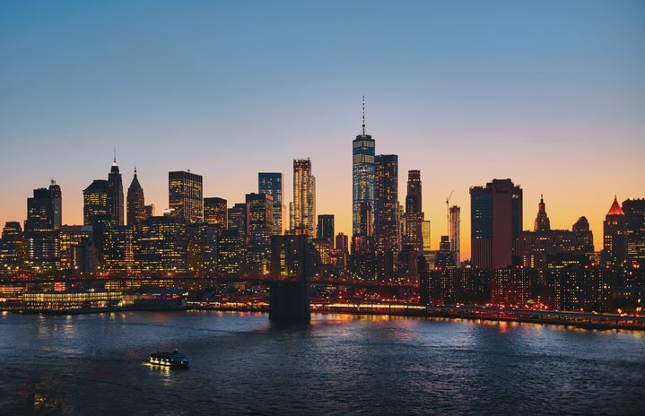 NYC skyline at sunset by Luca Bravo?width=719&height=464&fit=crop&auto=webp