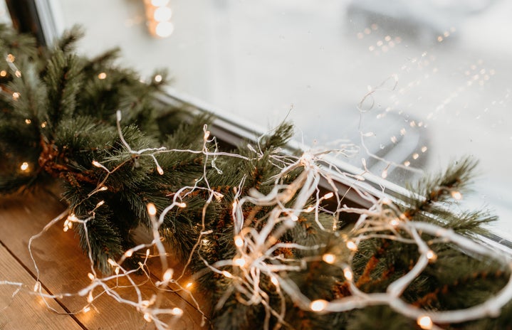 Close-Up Photo of White String Lights