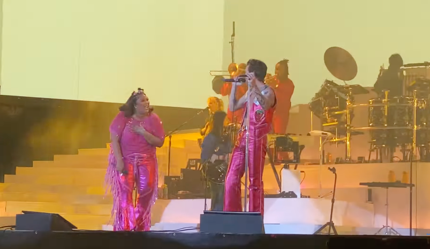 harry styles and lizzo performing at coachella