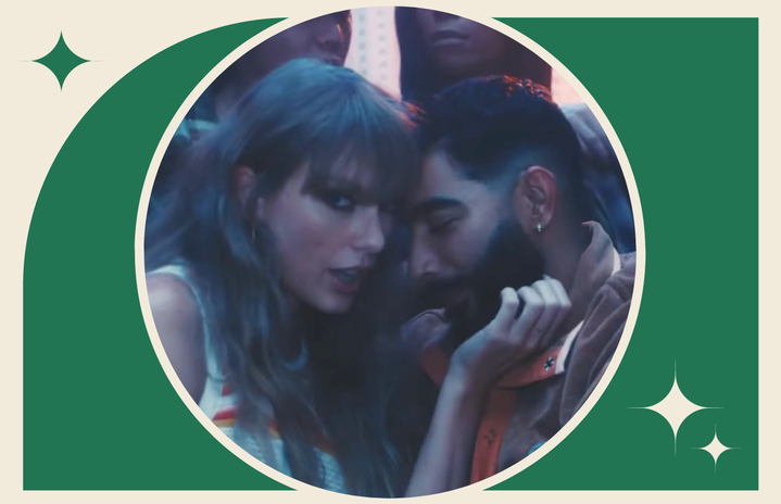 laith ashley and taylor swift in \"lavender haze\" music video