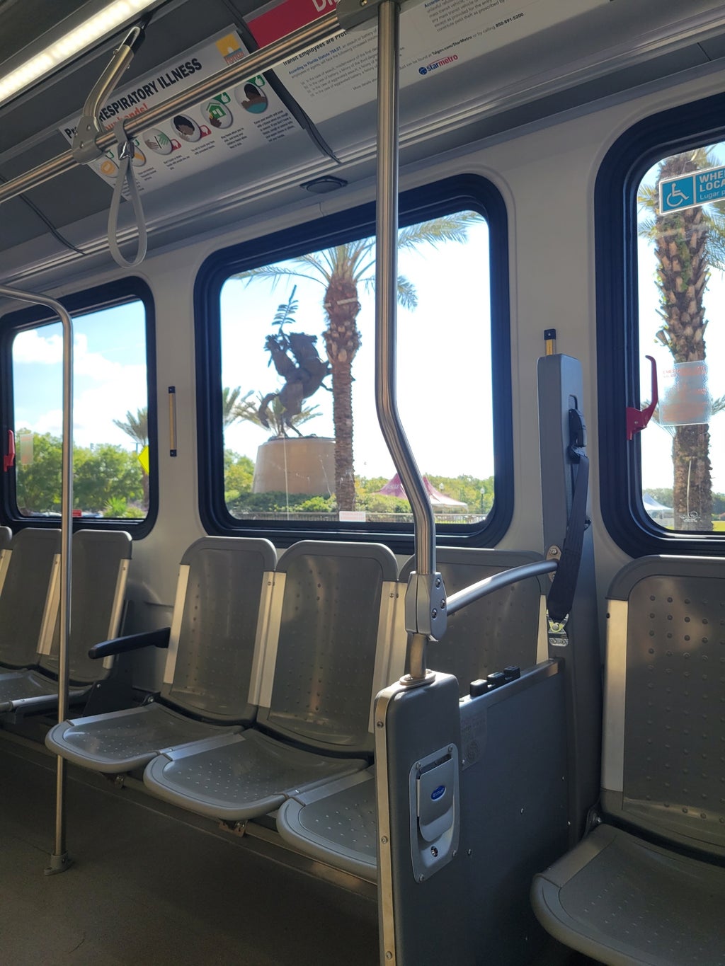 Seminole Express bus interior