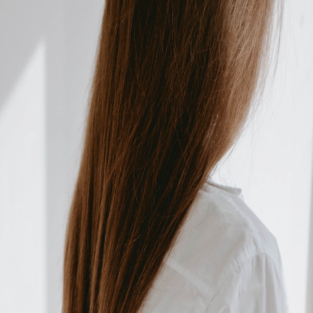 woman with long brown hair