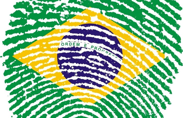 fingerprint of Brazilian flag