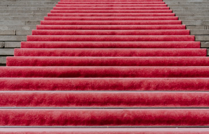 red carpet stairs