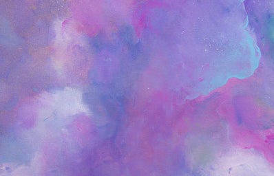 purple clouds painting