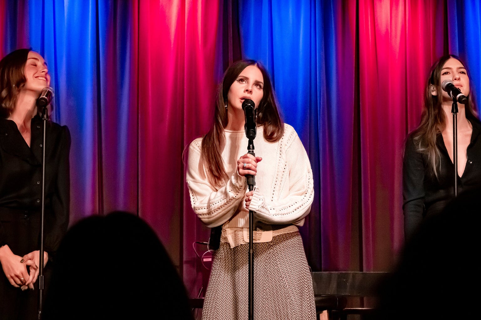 Lana Del Rey performing on stage