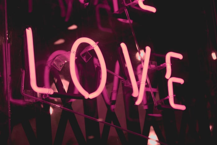 pink neon love sign by Shaira Dela Pea?width=698&height=466&fit=crop&auto=webp