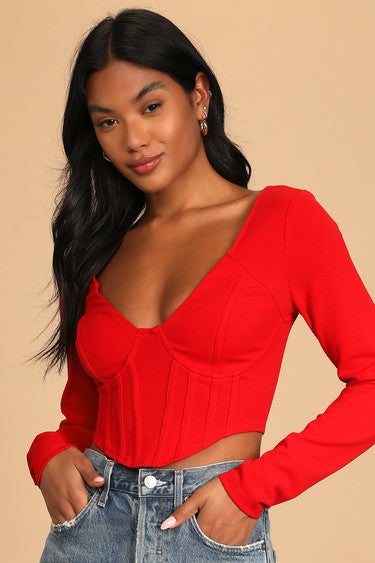 Lulus Red Bustier