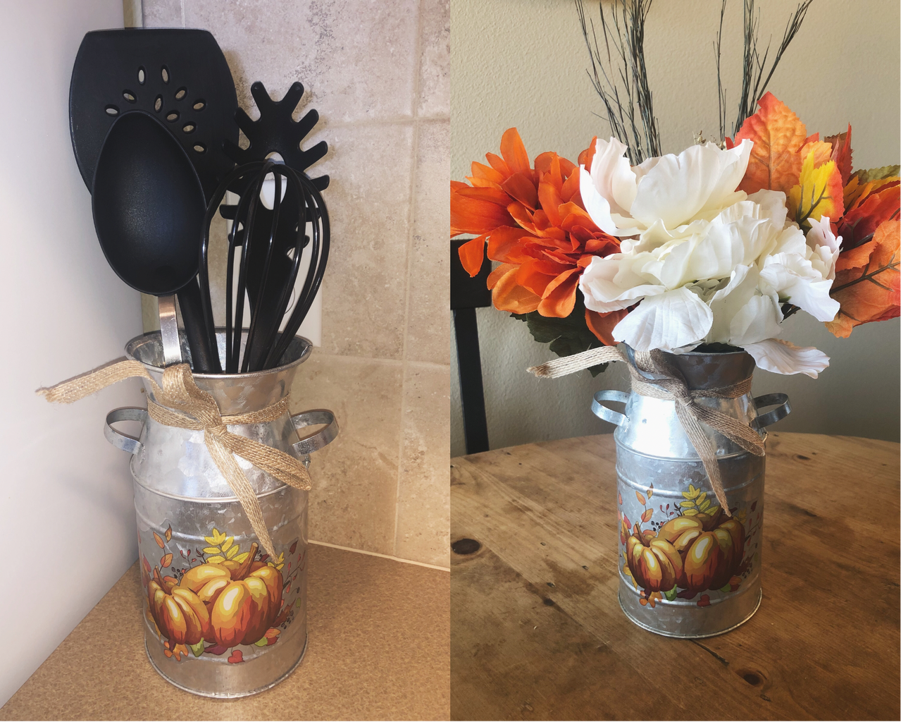 How I styled a milk crate for fall