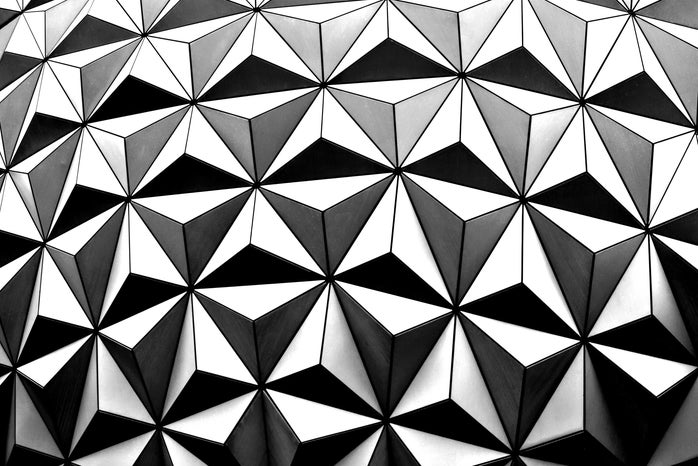 close up image of the Epcot Ball in Disney