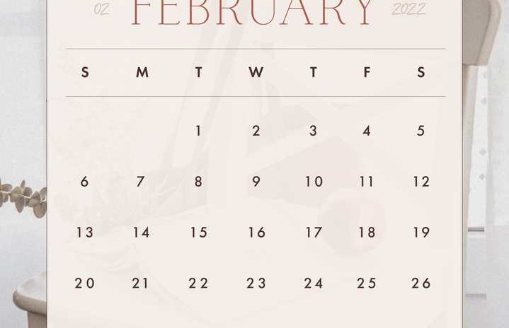 February Calendar Design