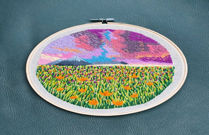handmade landscape embroidery by Sarah Ehrlich?width=719&height=464&fit=crop&auto=webp