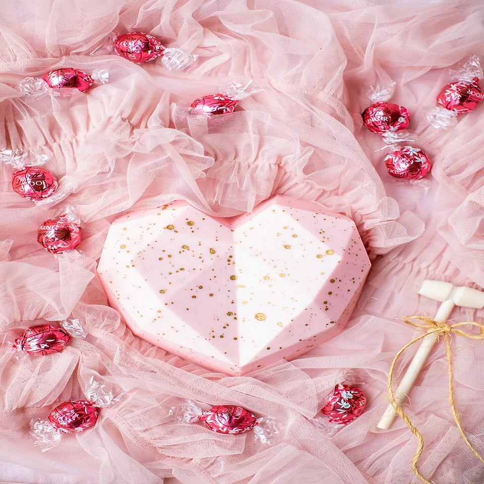 pink chocolate heart