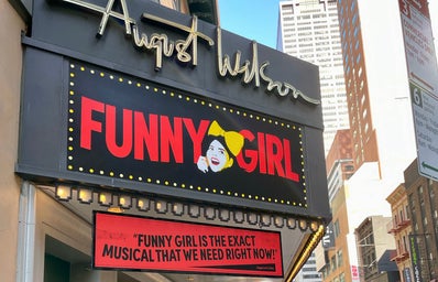 Funny Girl theatre marquee