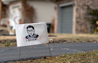 Ruth Bader Ginsburg "I Dissent" Yard sign