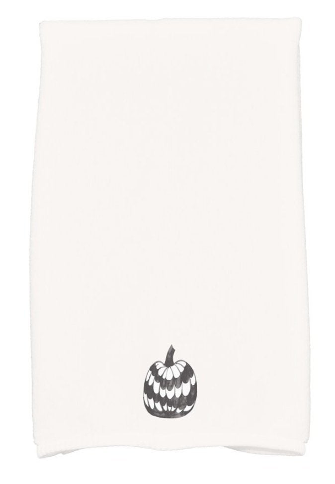 pumpkin halloween print kitchen towel