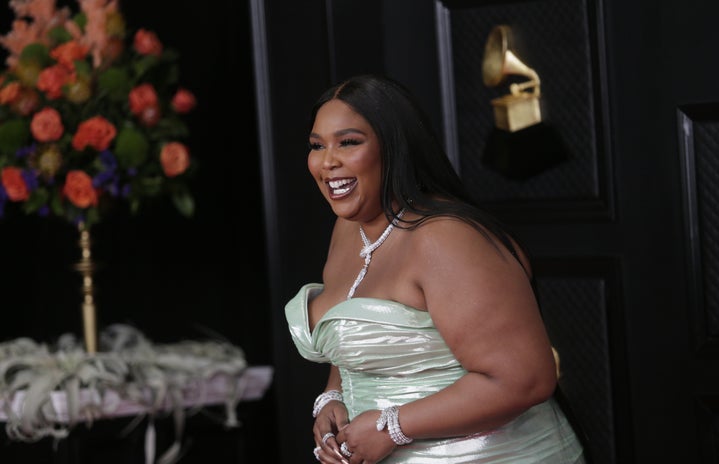 Lizzo at the 2021 Grammy Awards