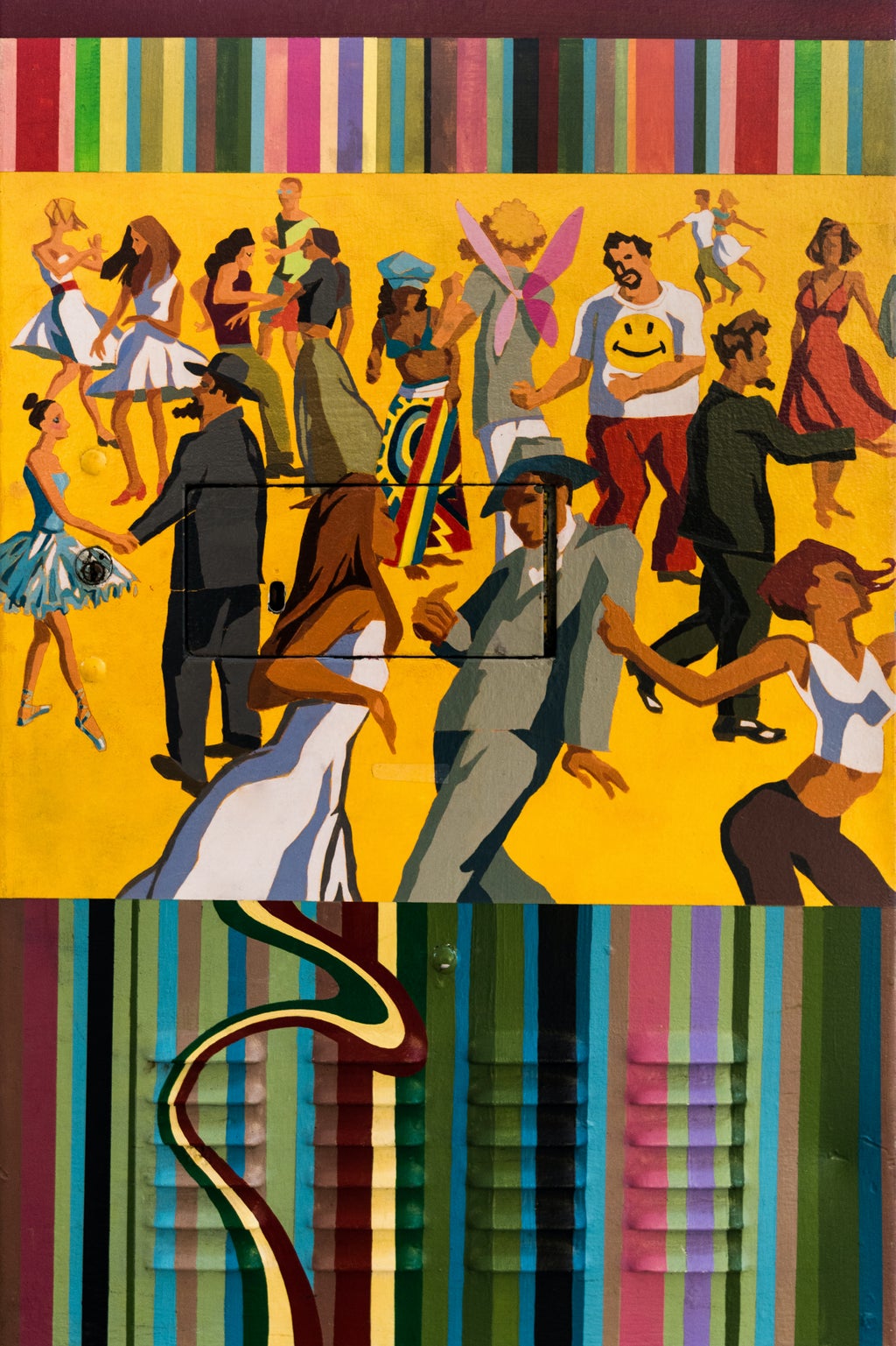 Image of artwork detailing various dance styles