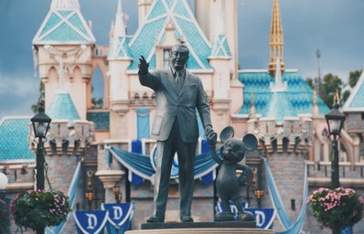 Walt Disney and Mickey Statue