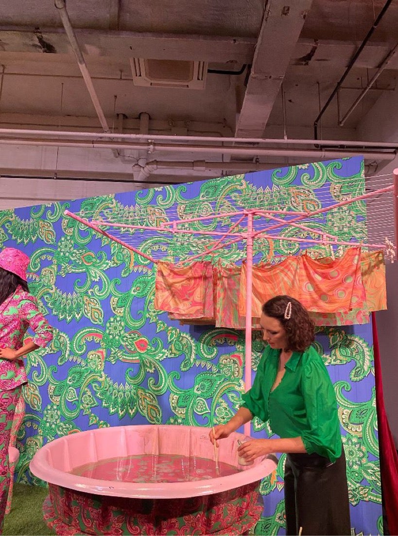 Alice and Olivia display at New York Fashion Week 2021
