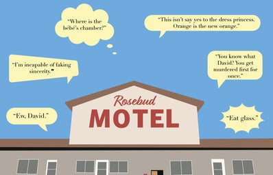 Rosebud Motel with quotes