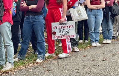 Rally poster at AU