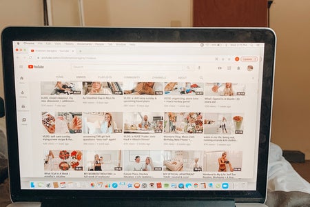 gretchen geraghty youtube page on computer display