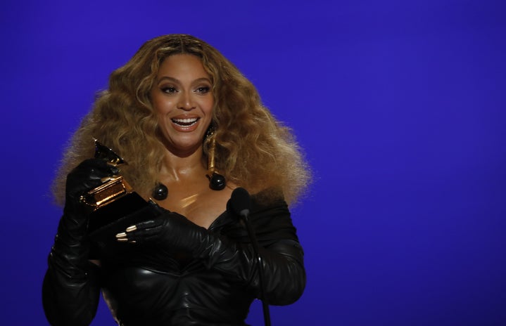 Beyonce at the 2021 Grammy Awards