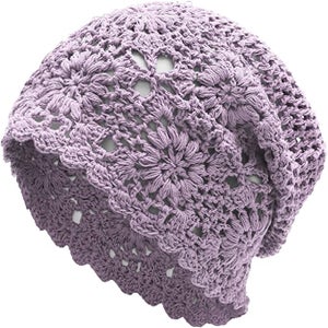 purple crochet beanie winter hat ideas