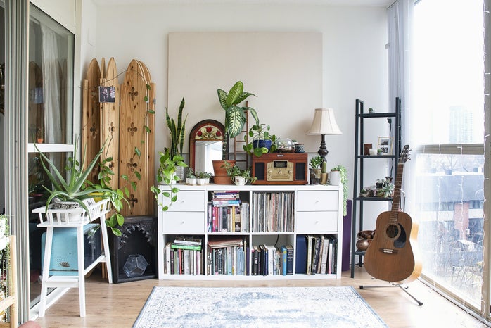 records books and plants in living room by Samantha Hurley?width=698&height=466&fit=crop&auto=webp