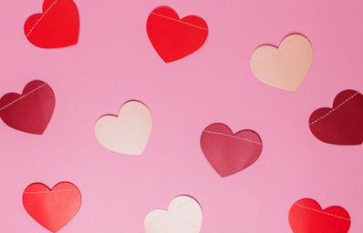 Valentine\'s Day Hearts Pink Background