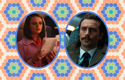 joey king and aaron taylor johnson in the film \'bullet train\'