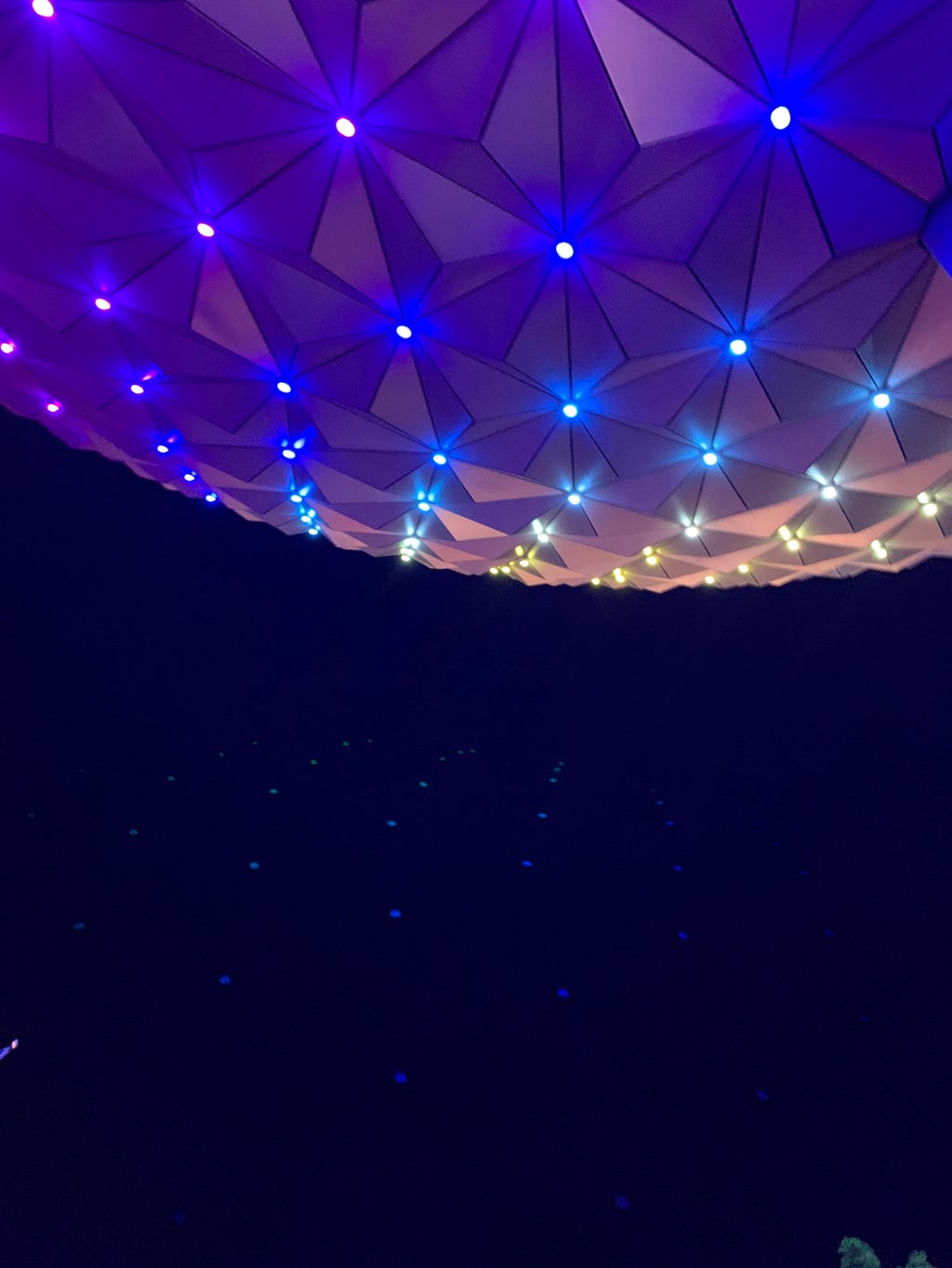 New Spaceship Earth lights