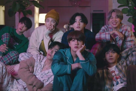 BTS's "Life Goes on" music video.