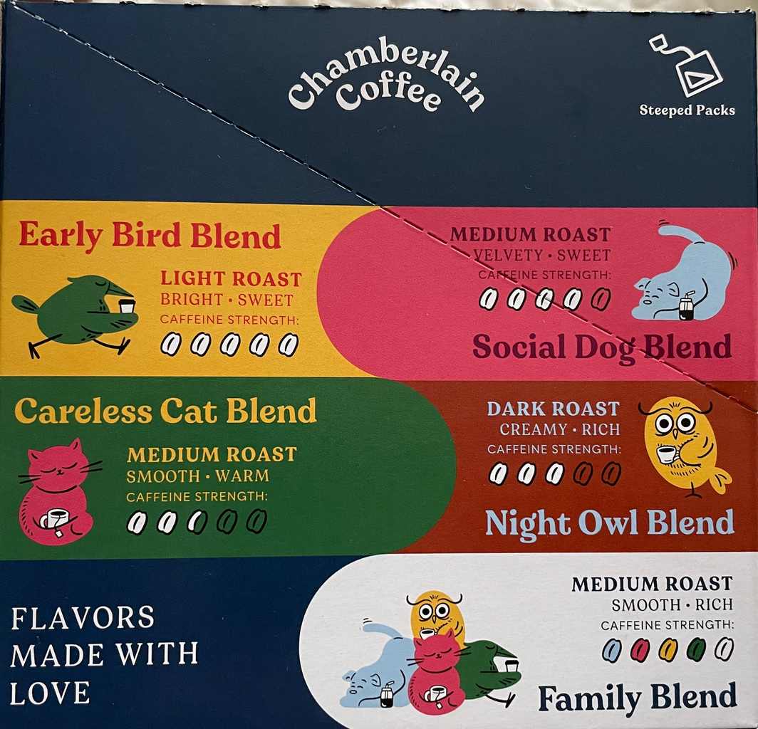 Chamberlain Coffee flavors