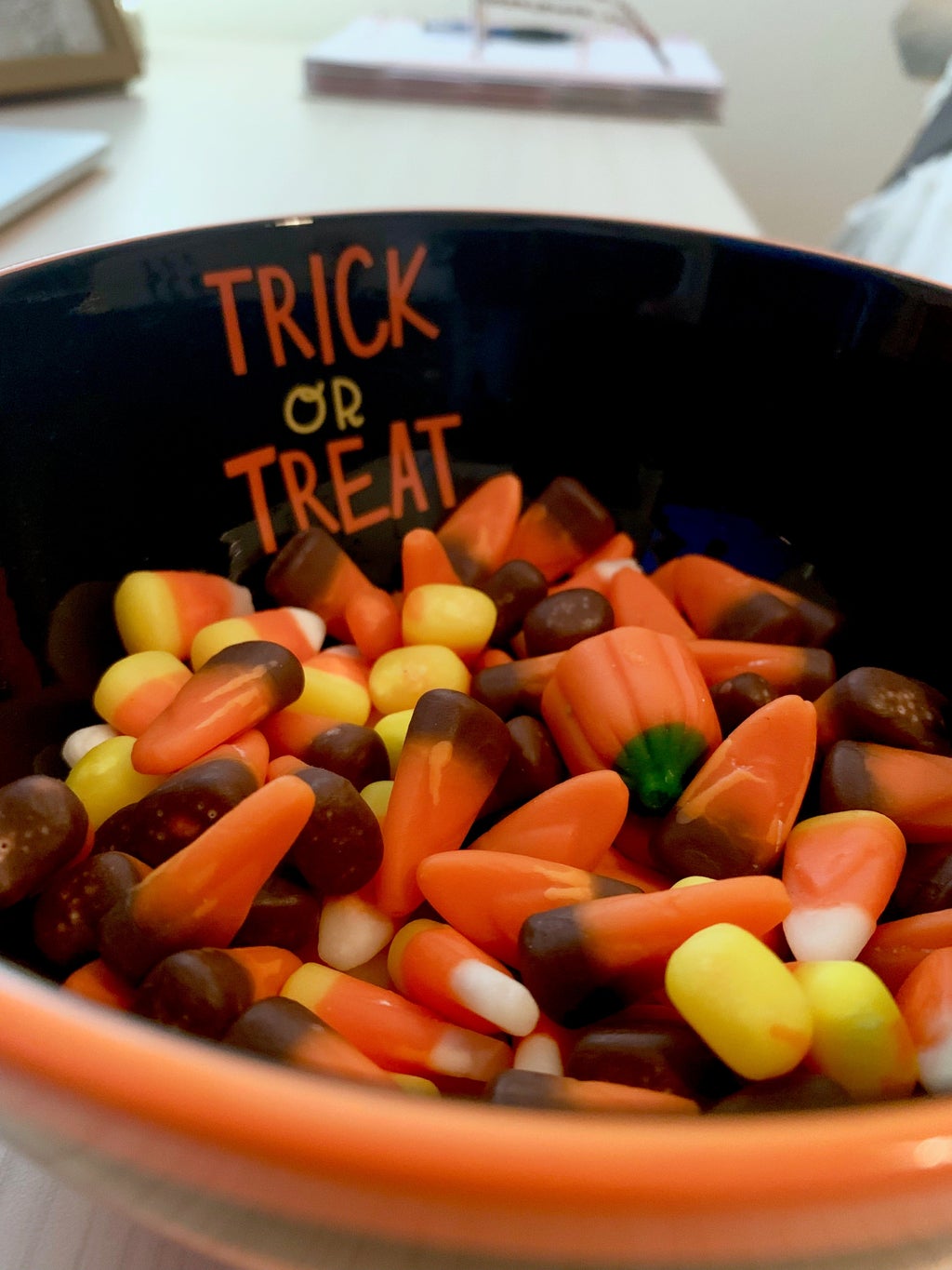 bowl of halloween candy