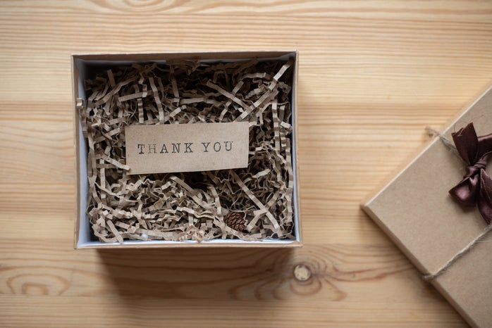 Thank You in a box