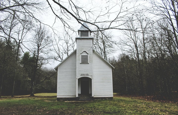 Small white chapel in woods by Harry Miller?width=719&height=464&fit=crop&auto=webp
