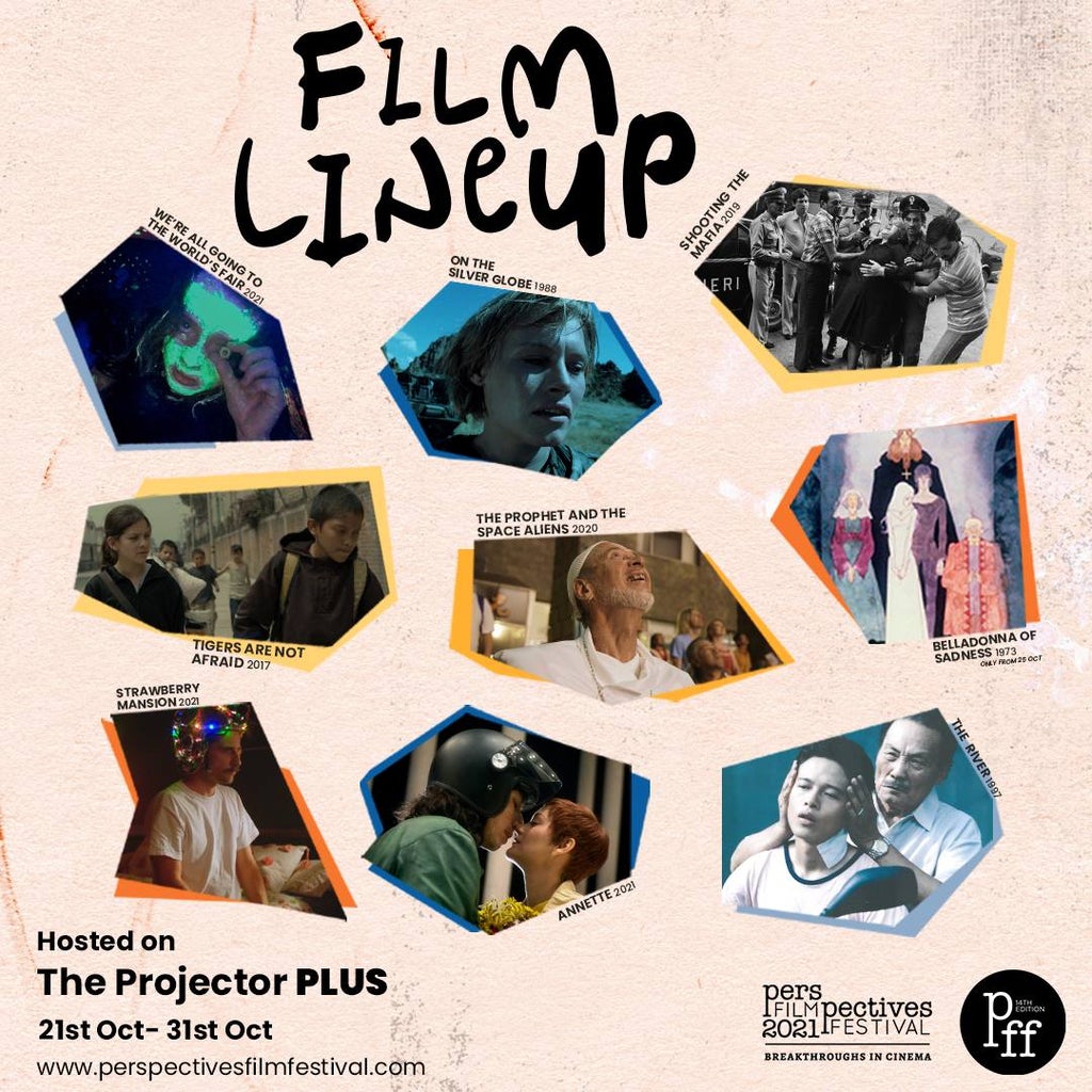 Film lineup poster for Perspectives Film Festival
